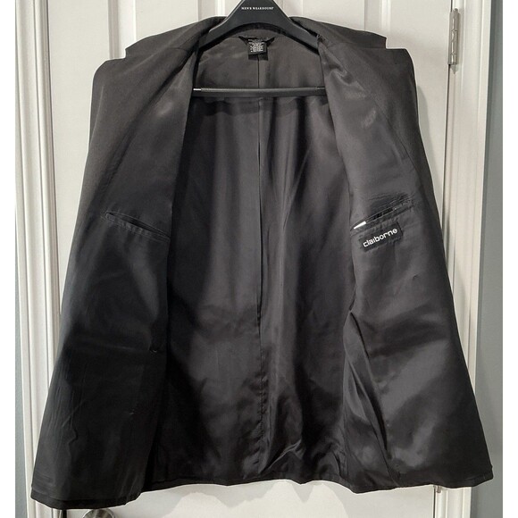 NEW Claiborne Essentials Suit Jacket Sport Coat Gray 2-Button Men’s Size 44R - Picture 3 of 4